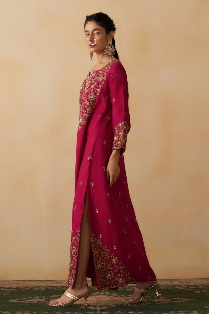 Mehak Bakshi In Our Hot Pink Kaftan Dress