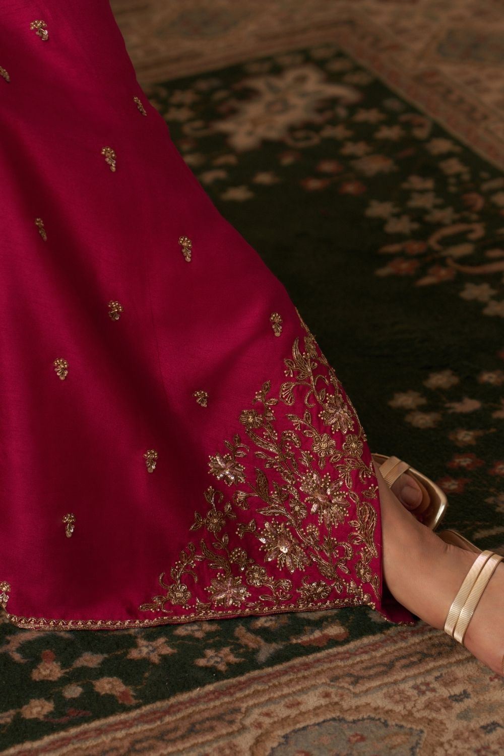 Hot Pink Kaftan Dress