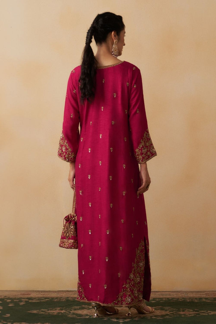 Hot Pink Kaftan Dress
