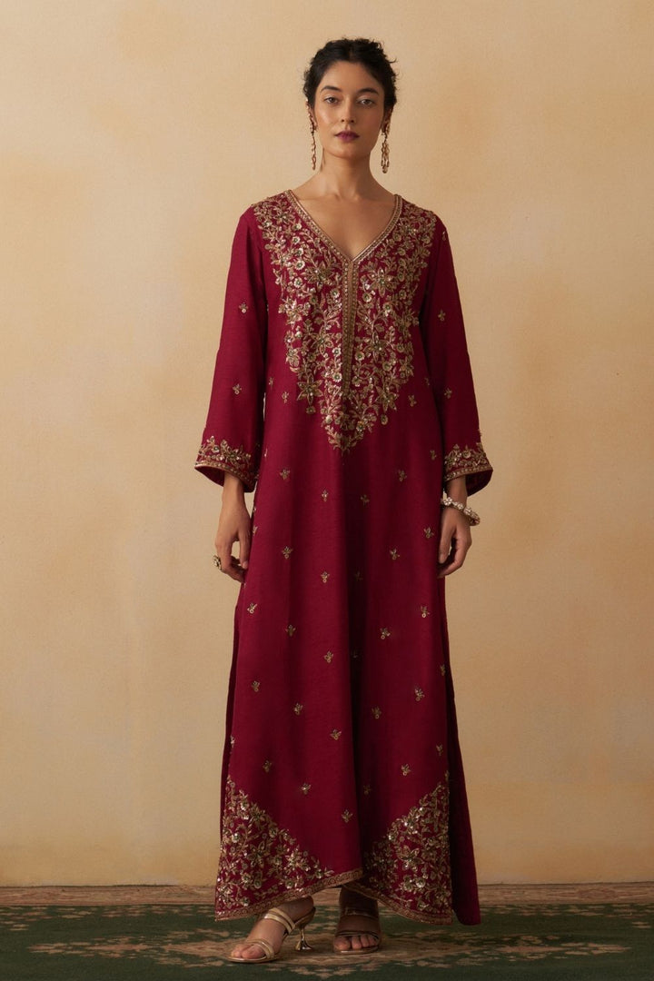 Maroon Kaftan