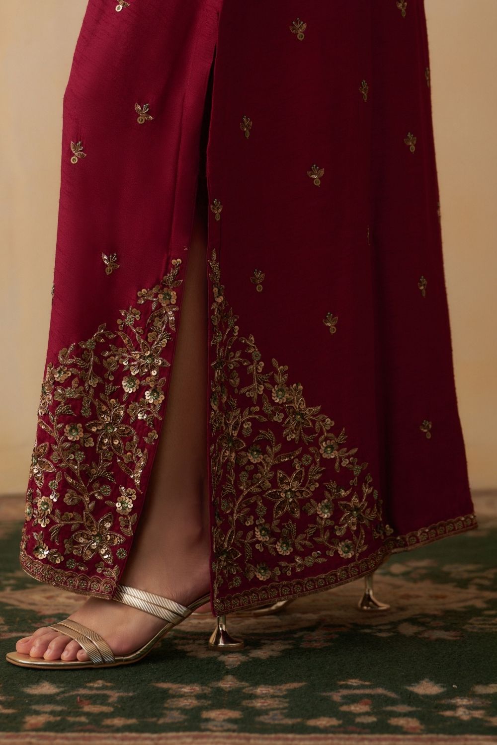 Maroon Kaftan