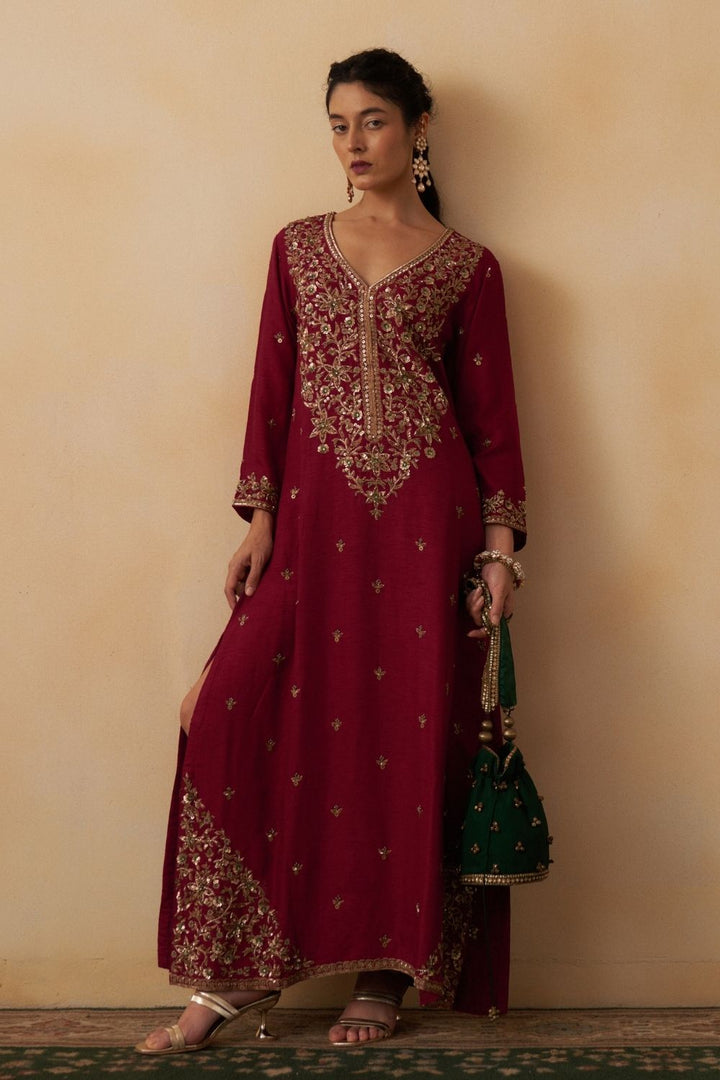 Maroon Kaftan