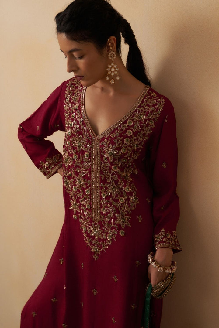 Maroon Kaftan