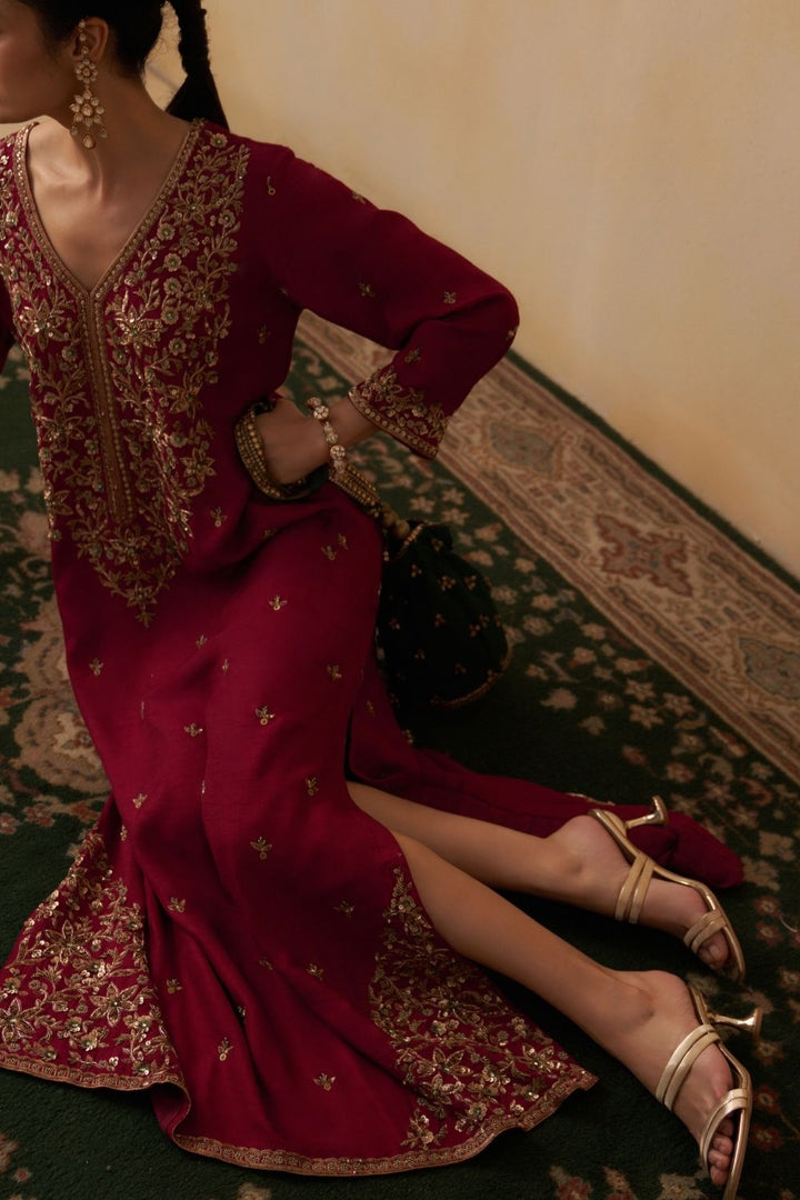 Maroon Kaftan