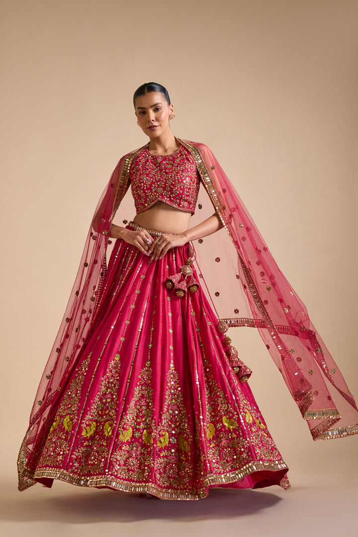 Rani Pink Lehenga Set