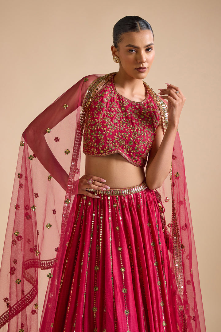 Rani Pink Lehenga Set