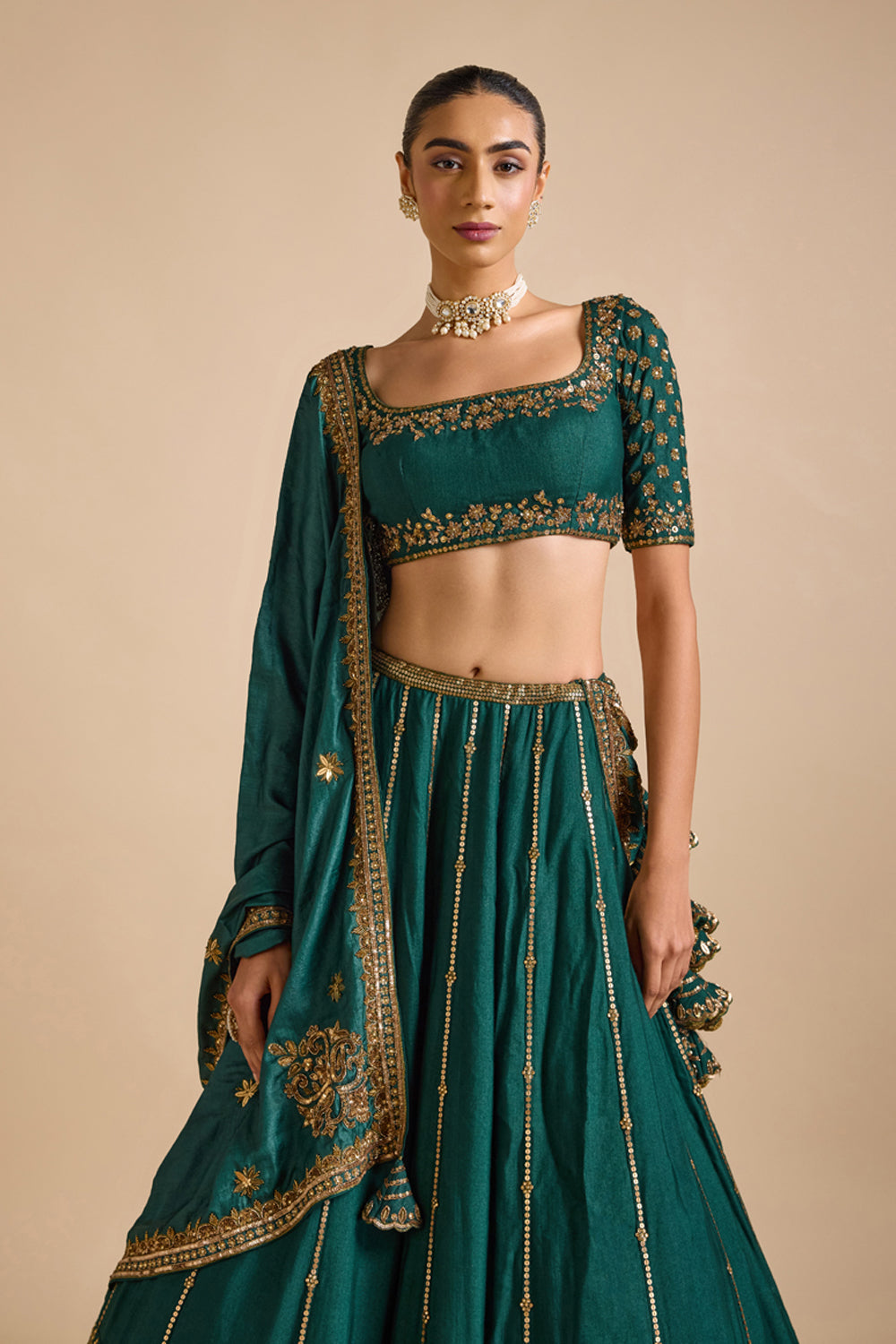 Jade Lehenga Set