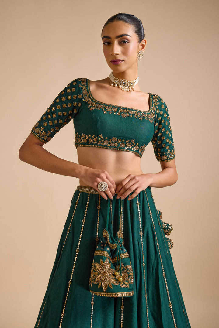 Jade Lehenga Set