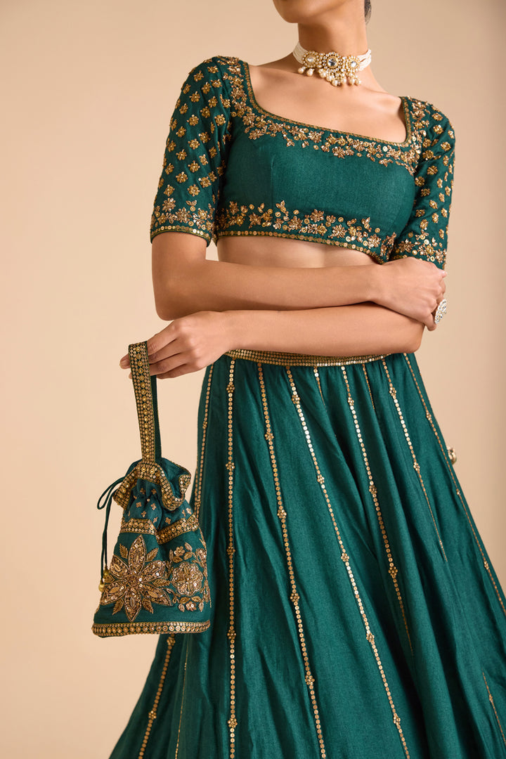 Jade Lehenga Set