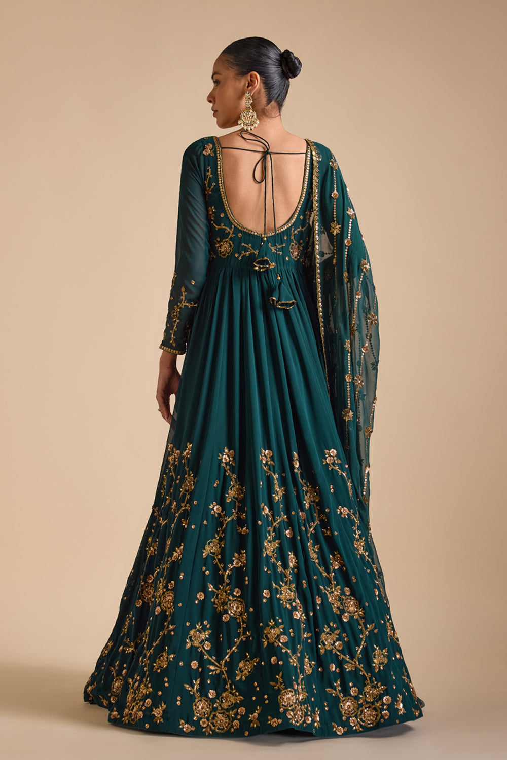 Emerald Green Anarkali