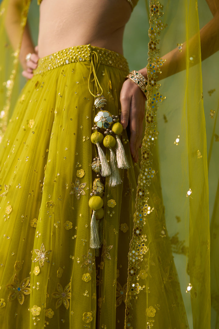 Yellow Fiza Lehenga Set