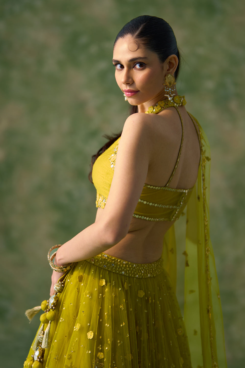 Yellow Fiza Lehenga Set