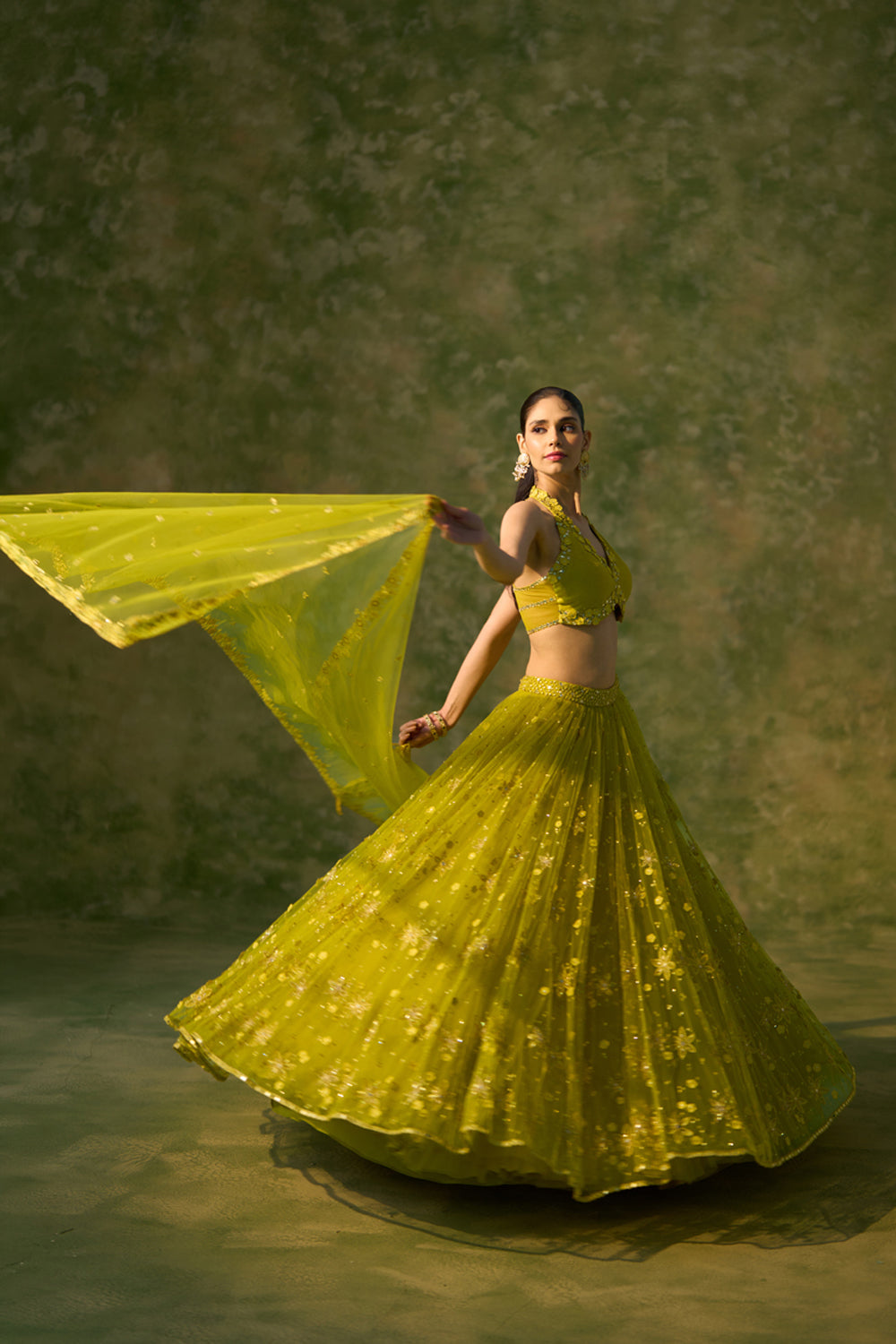 Yellow Fiza Lehenga Set