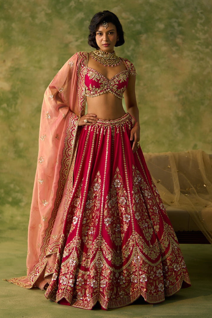 Rani Pink Lehenga Set