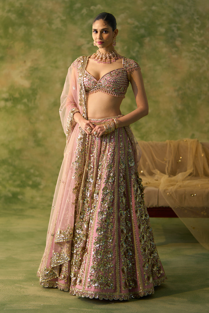 Pink Naira Lehenga Set