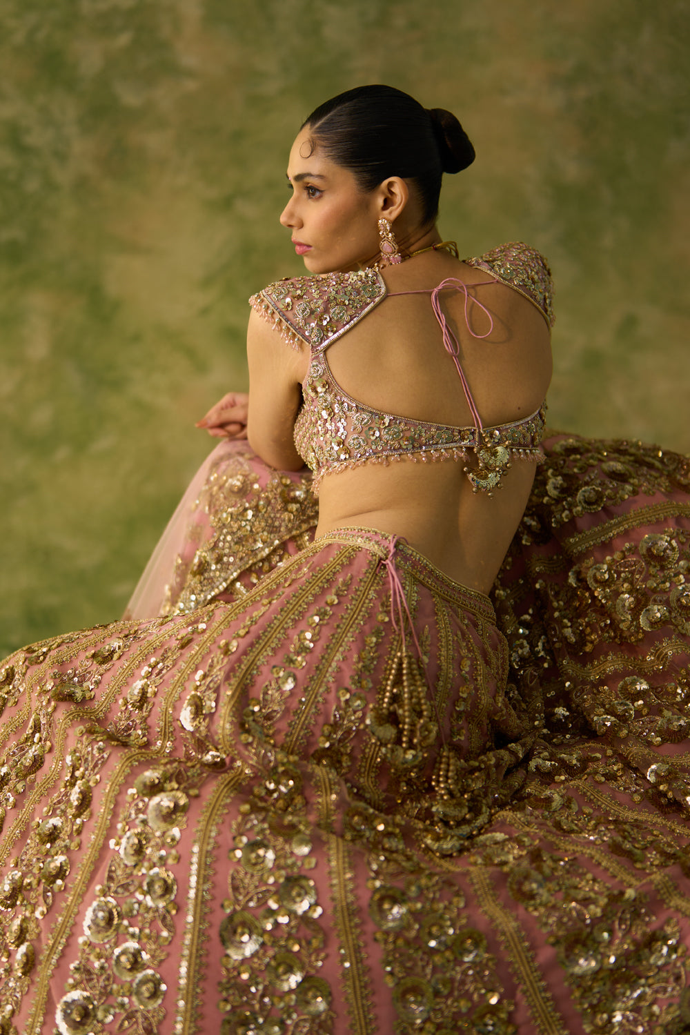 Pink Naira Lehenga Set