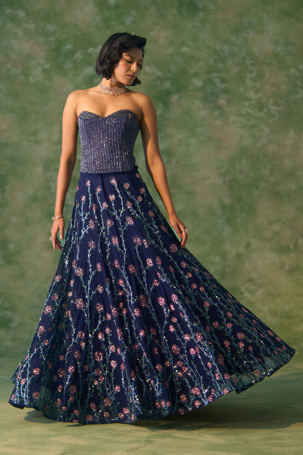Rose Thrift Lehenga Set