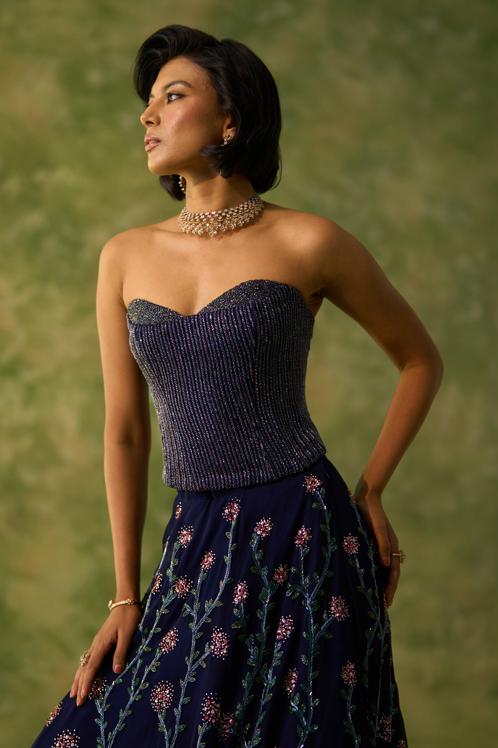 Rose Thrift Lehenga Set