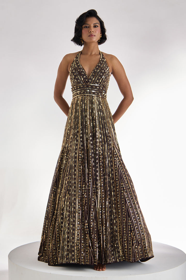 Mocha Brown Gown