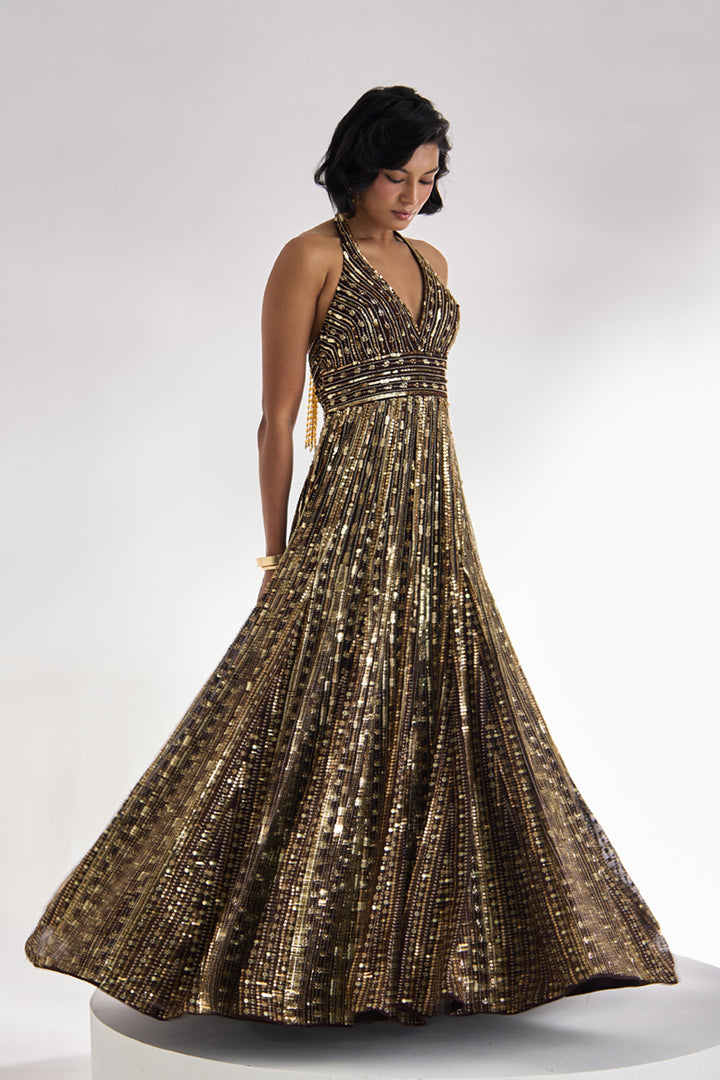 Mocha Brown Gown