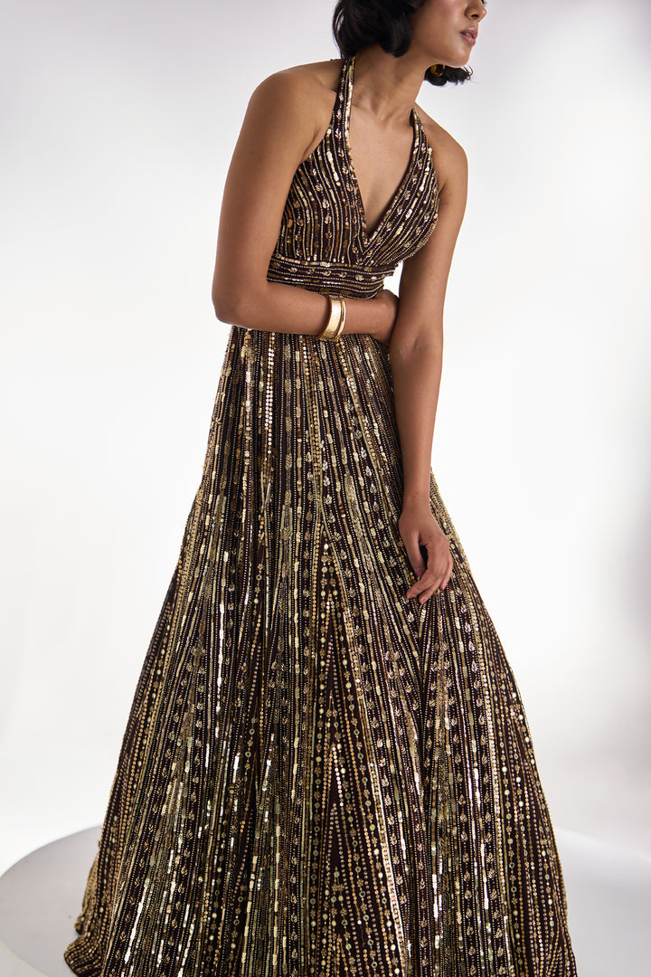Mocha Brown Gown