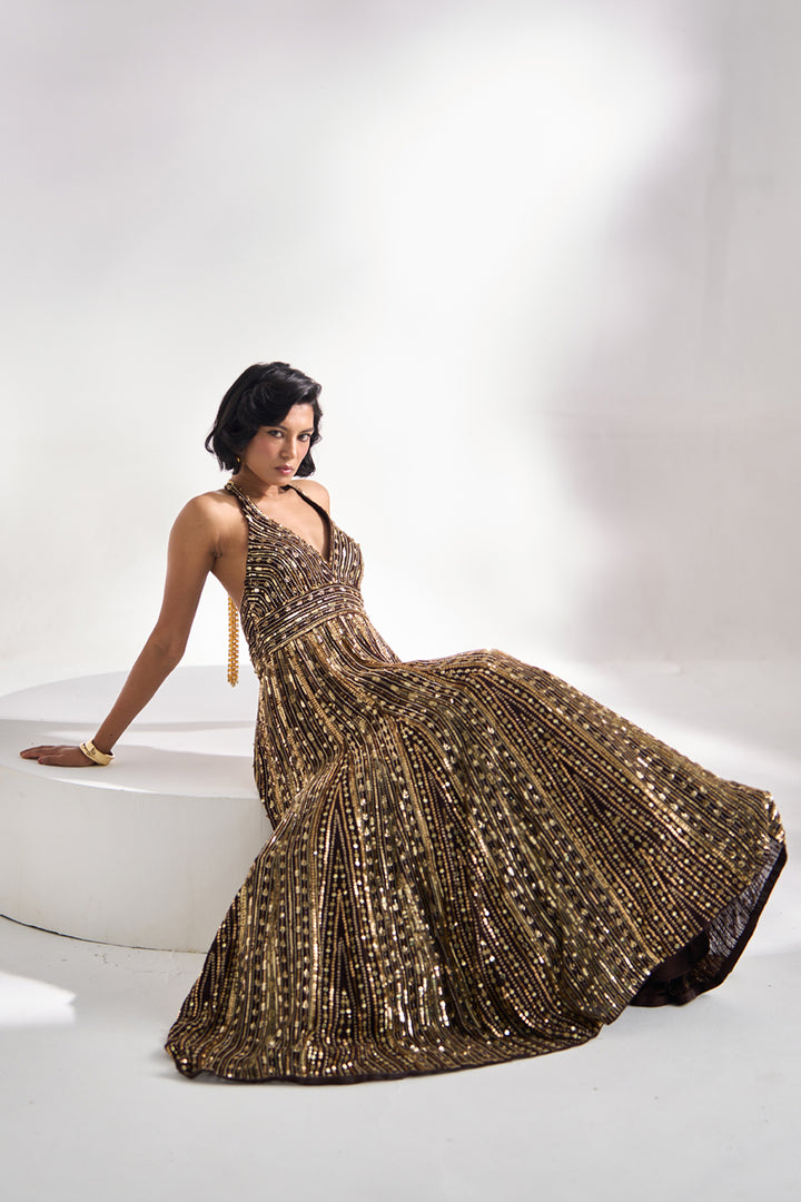 Mocha Brown Gown