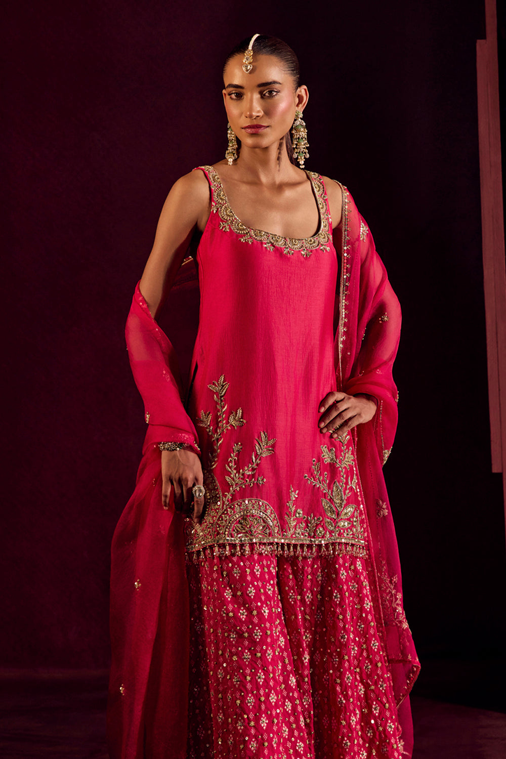 Rani Pink Sharara Set
