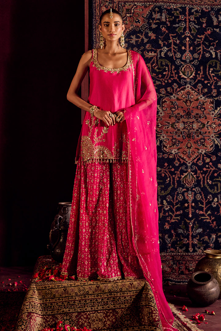 Rani Pink Sharara Set