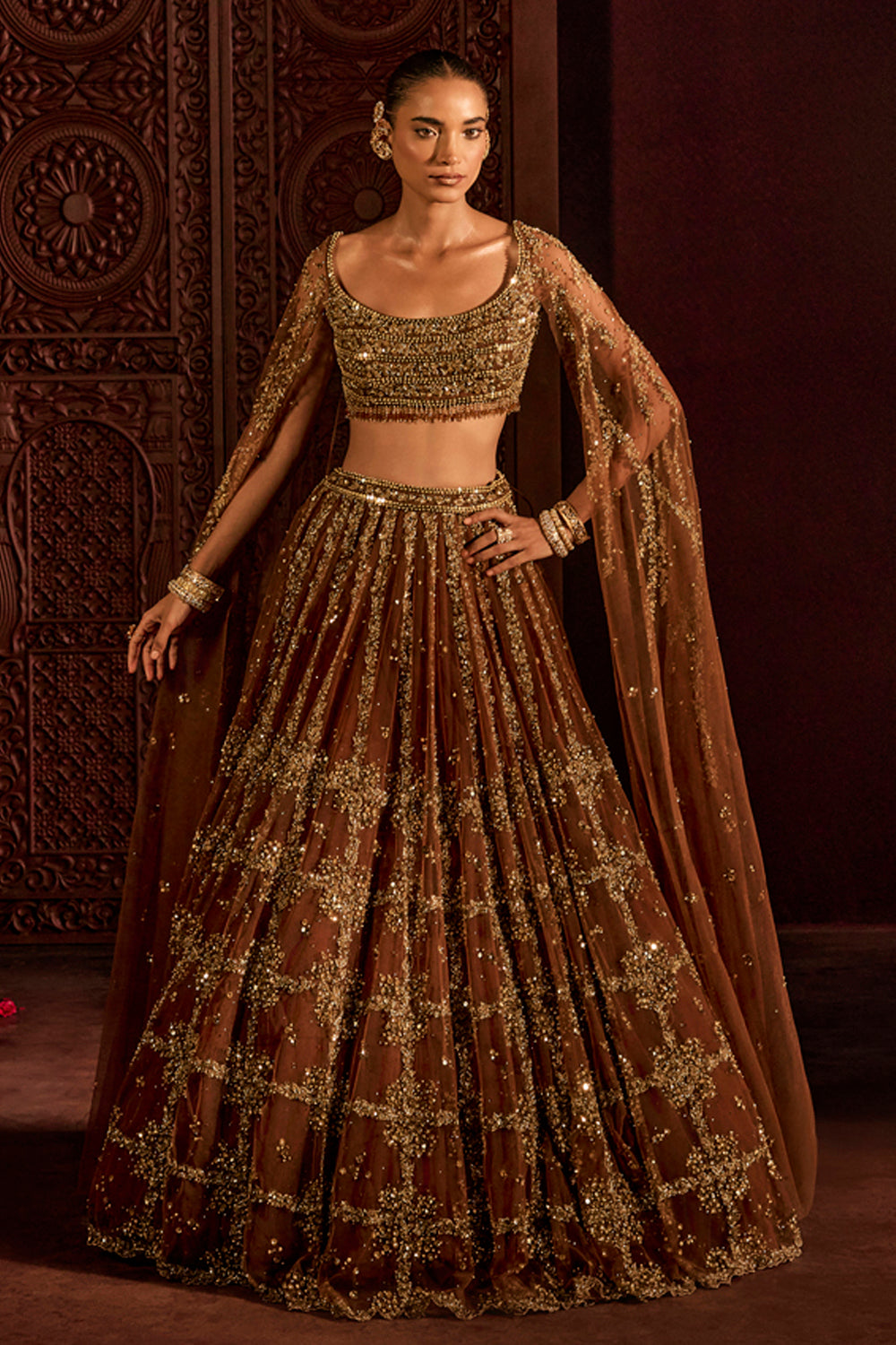 Mocha Goddess Lehenga Set