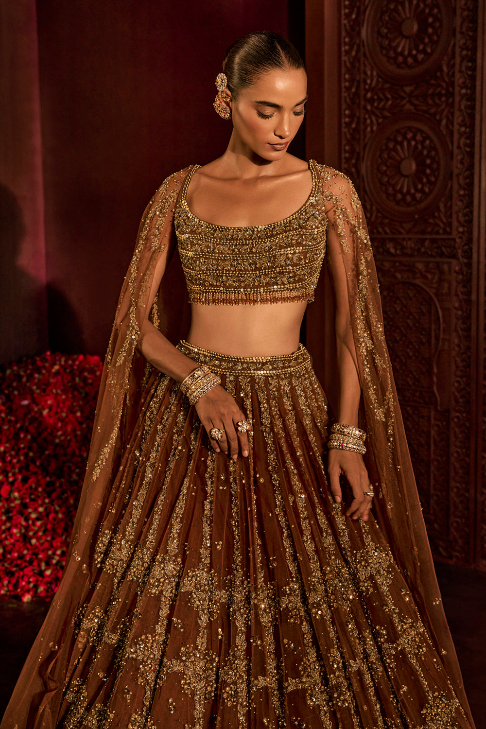 Mocha Goddess Lehenga Set