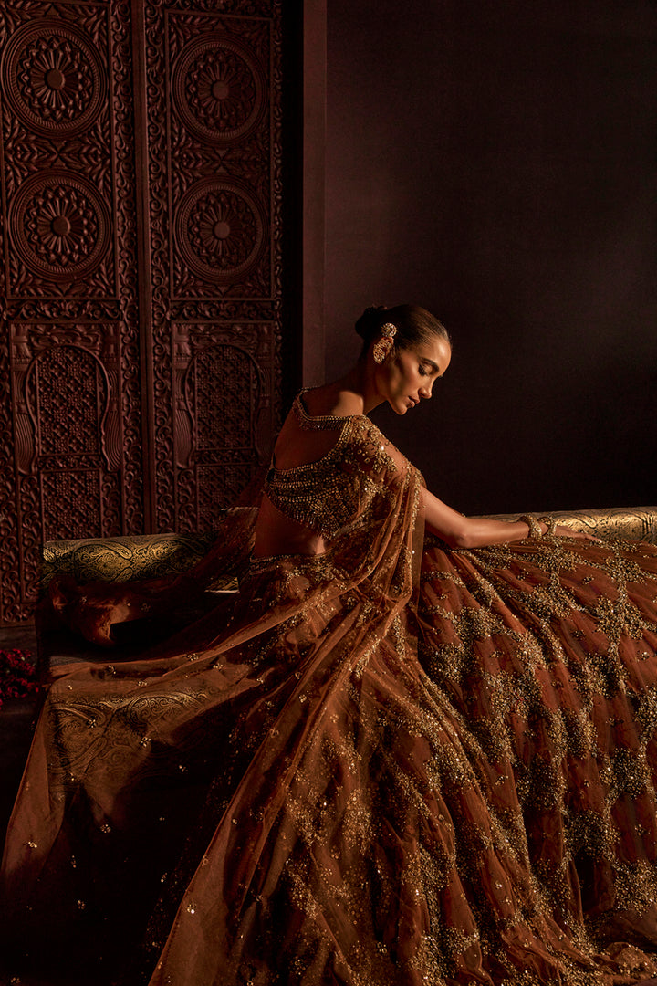 Mocha Goddess Lehenga Set