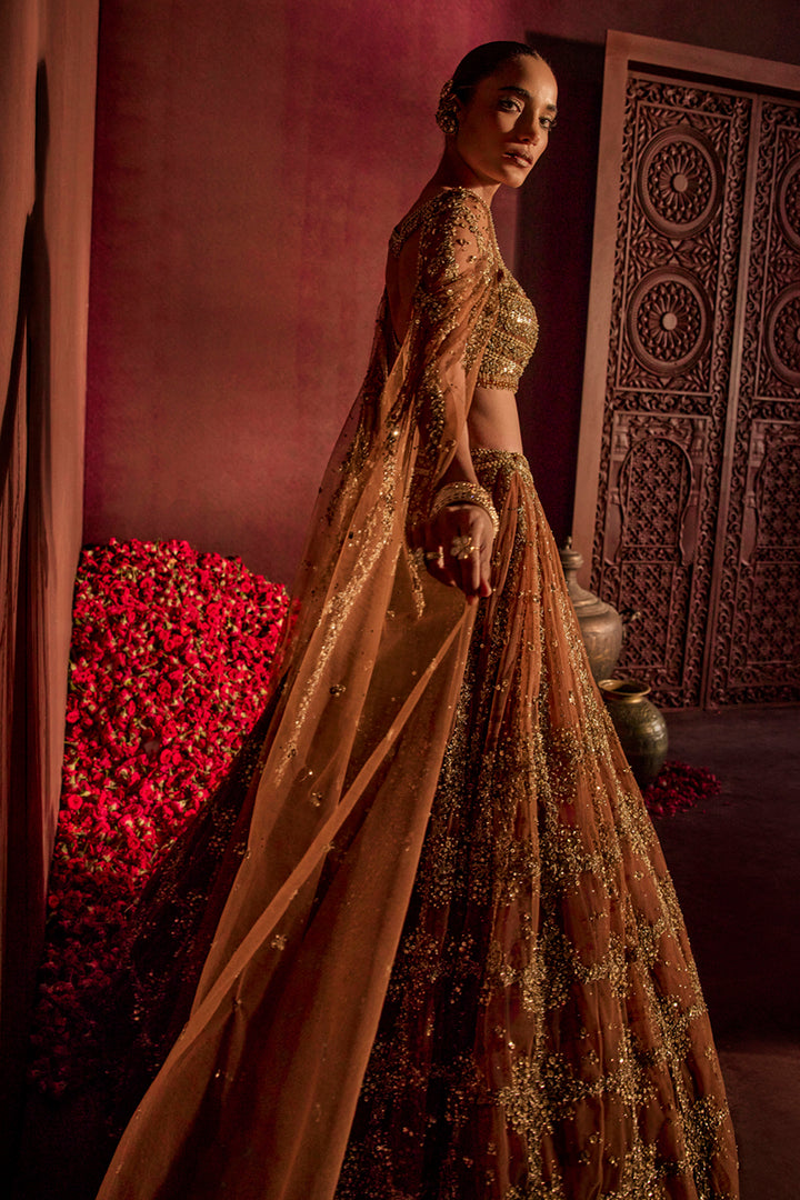 Mocha Goddess Lehenga Set