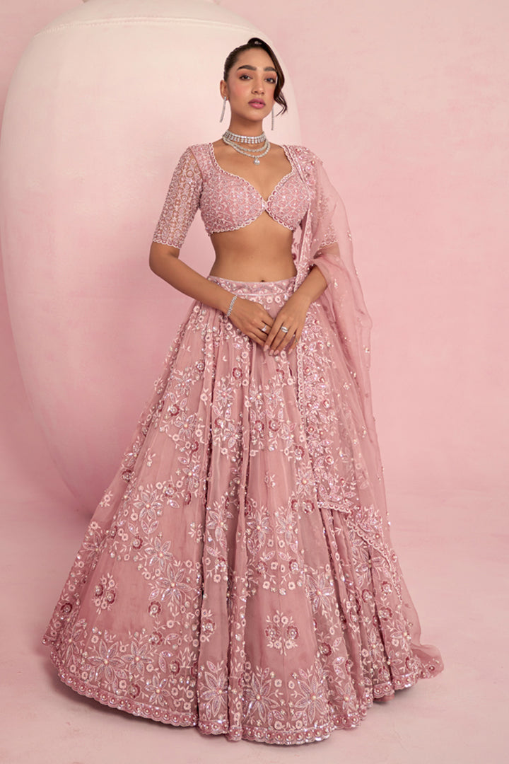 Blush Pink Lehenga Set