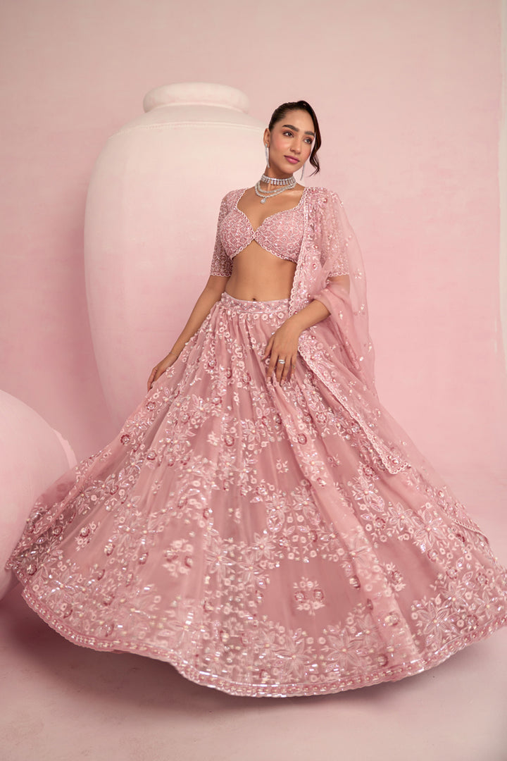 Blush Pink Lehenga Set