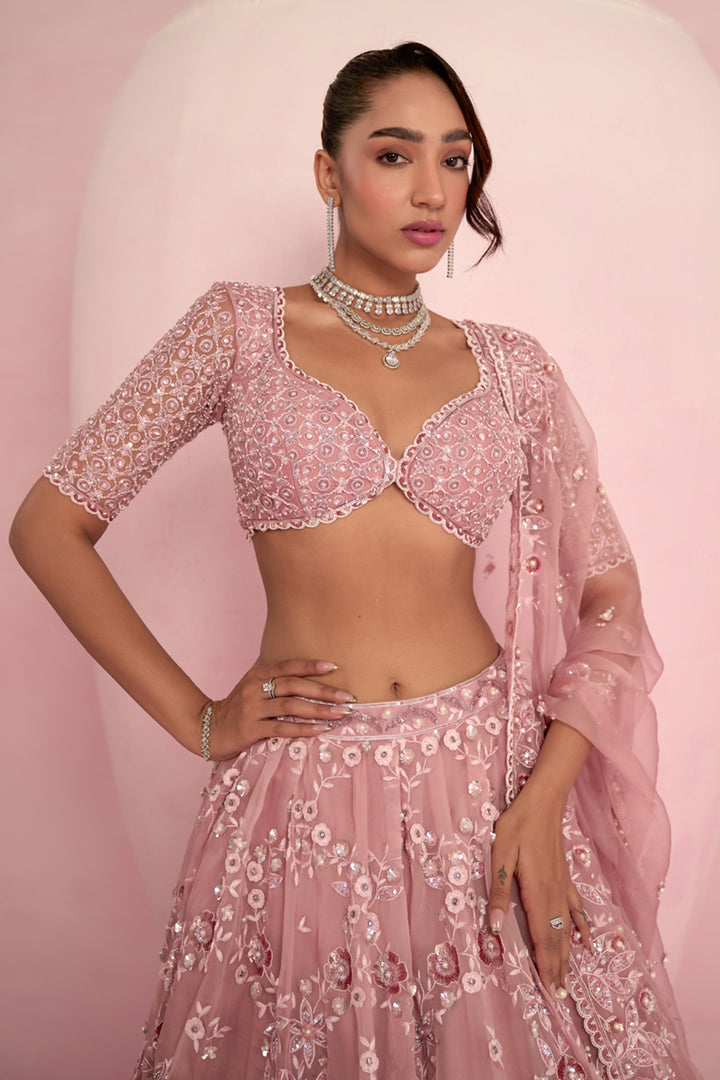 Blush Pink Lehenga Set