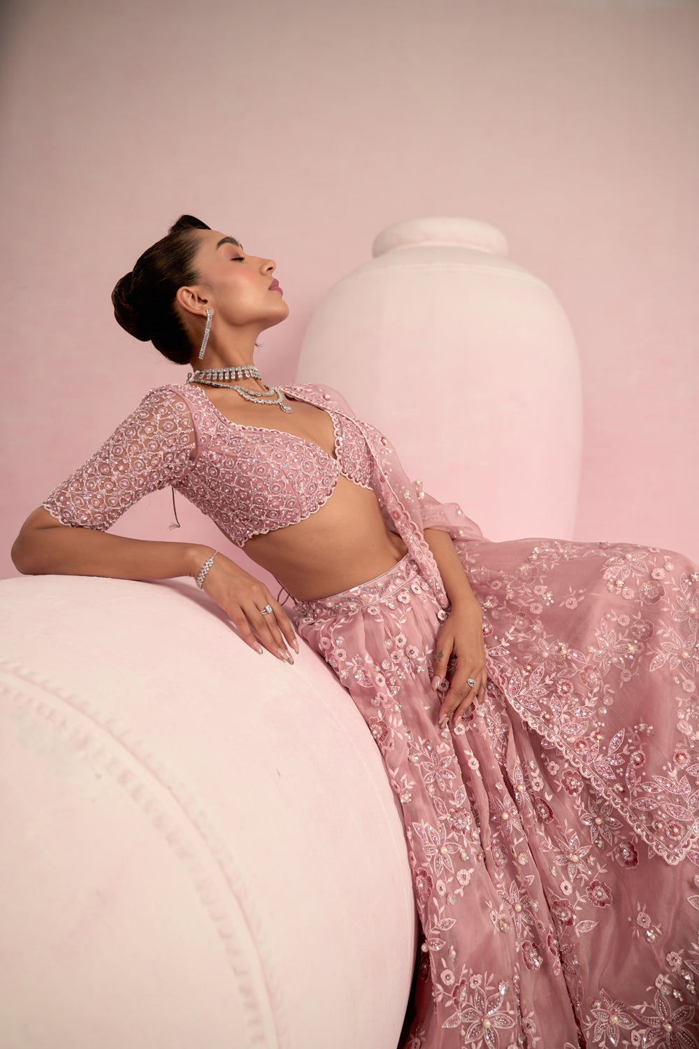 Blush Pink Lehenga Set