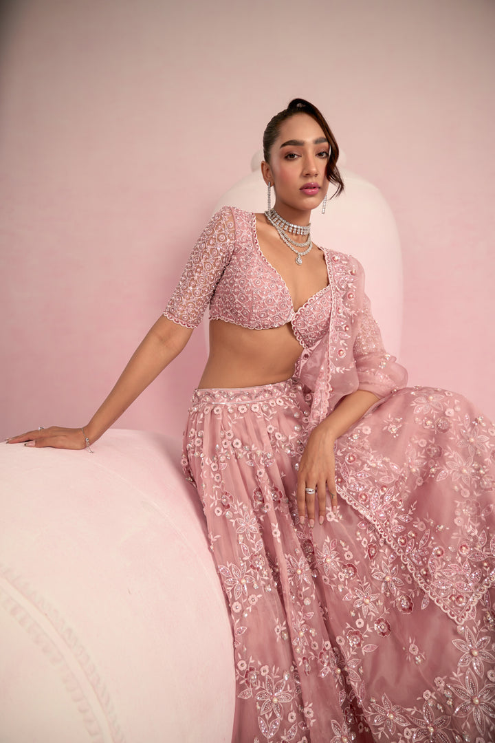 Blush Pink Lehenga Set