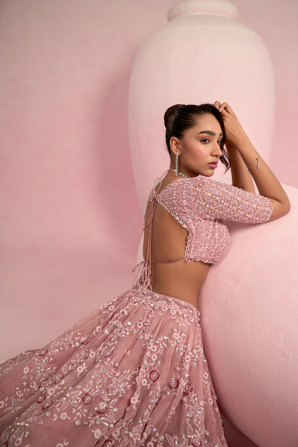 Blush Pink Lehenga Set