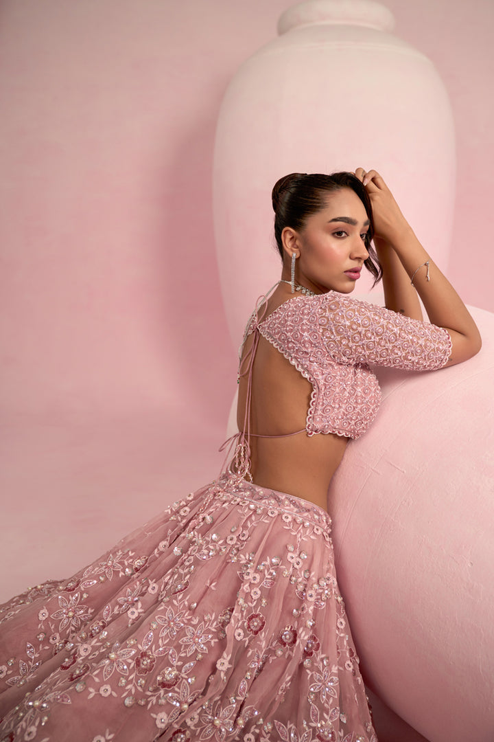 Blush Pink Lehenga Set