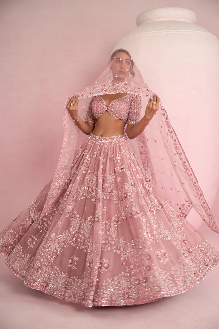 Blush Pink Lehenga Set