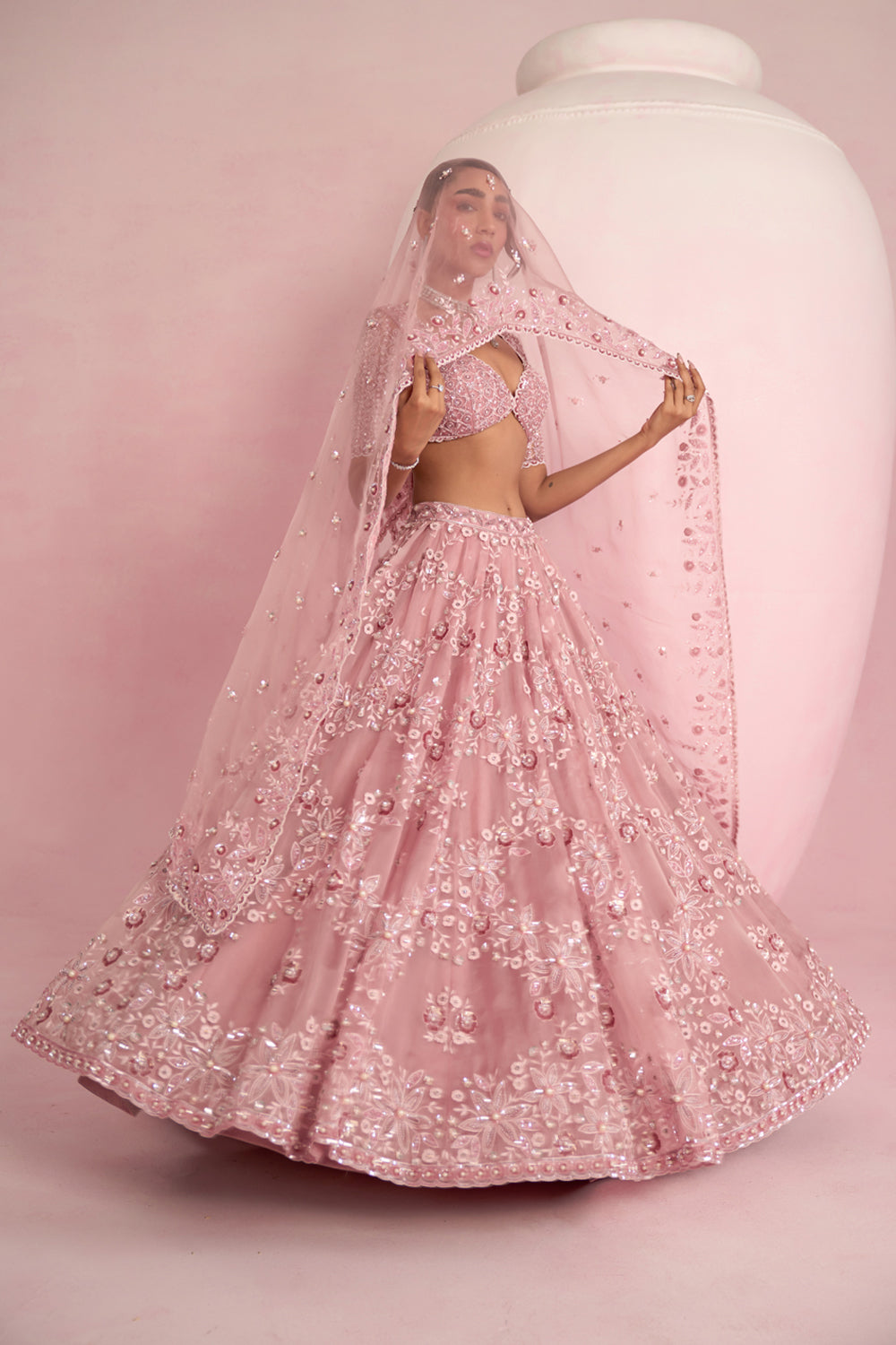 Blush Pink Lehenga Set