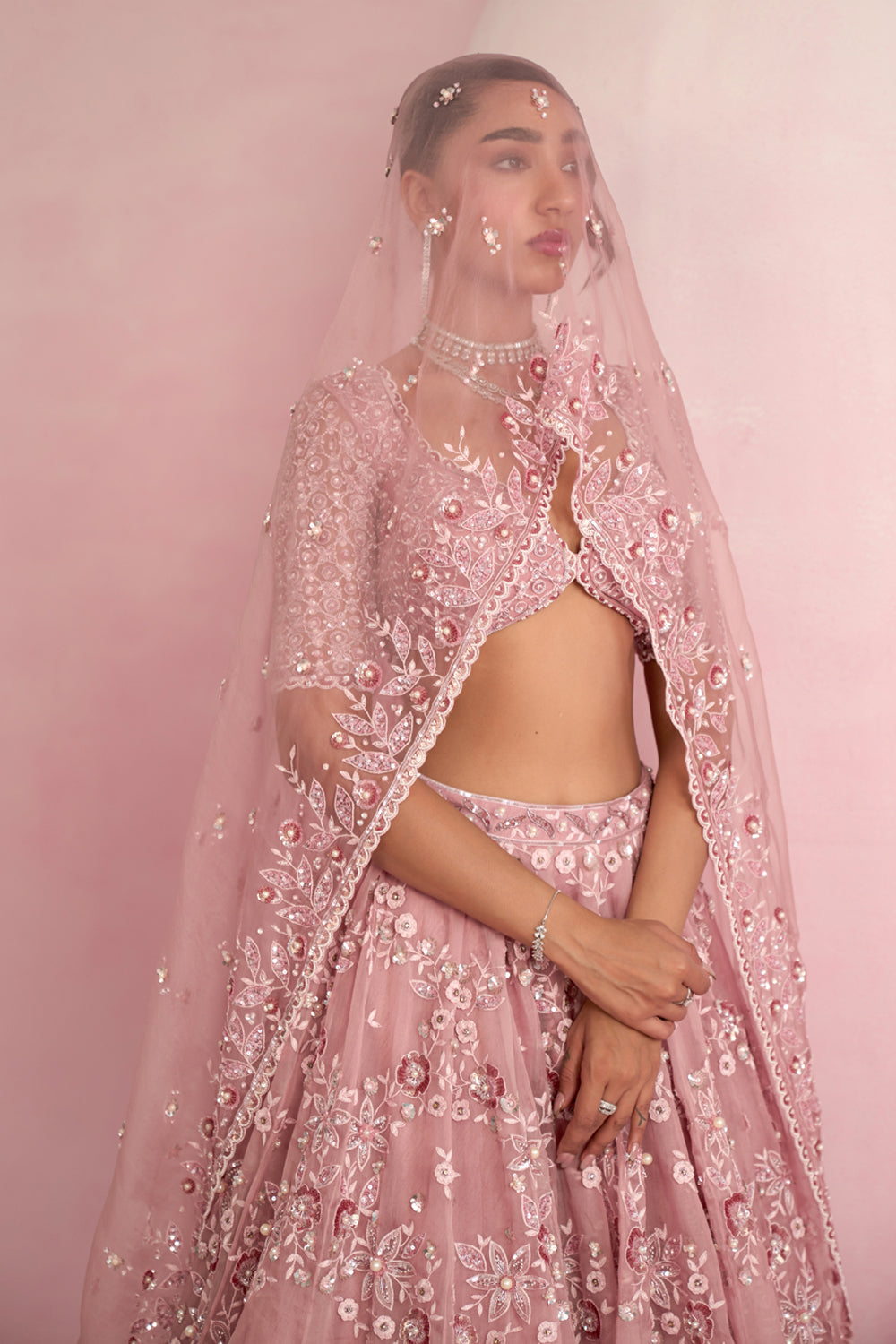 Blush Pink Lehenga Set