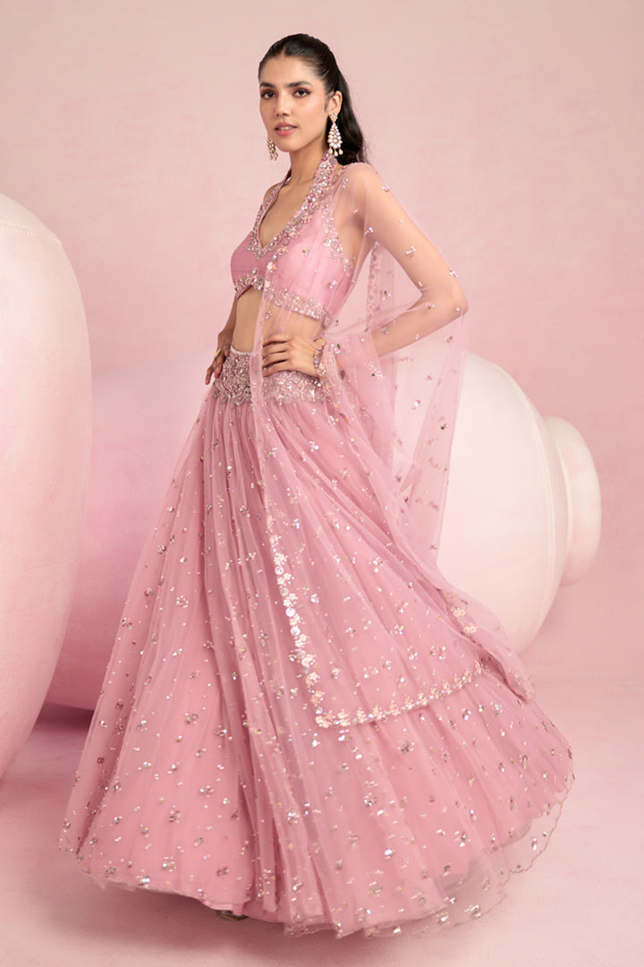 Soft Pink Lehenga Set