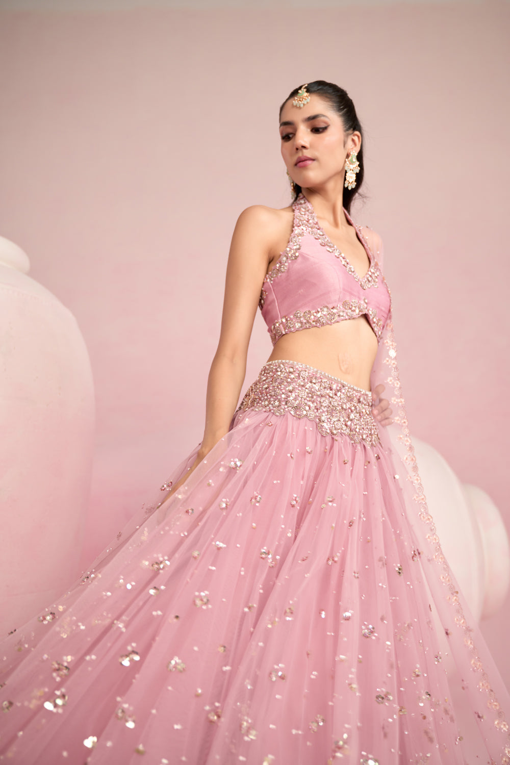 Soft Pink Lehenga Set