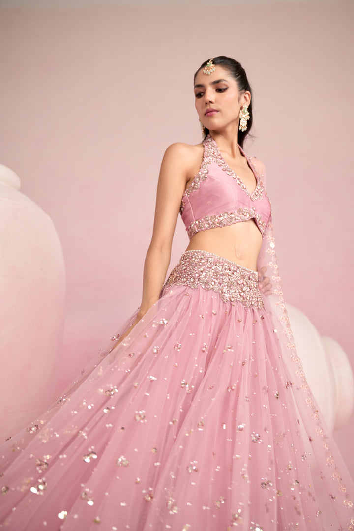 Soft Pink Lehenga Set