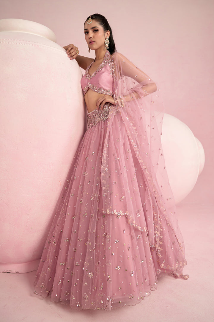 Soft Pink Lehenga Set