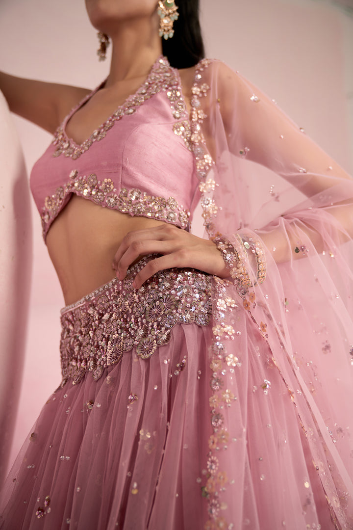 Soft Pink Lehenga Set