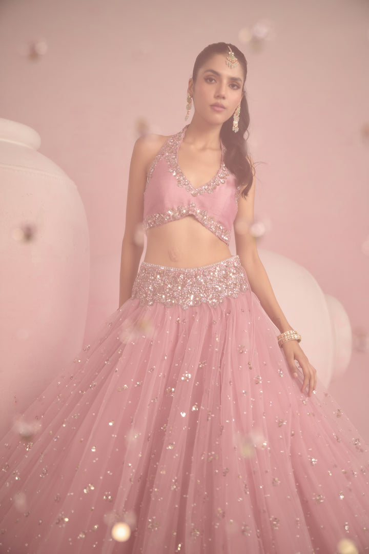 Soft Pink Lehenga Set