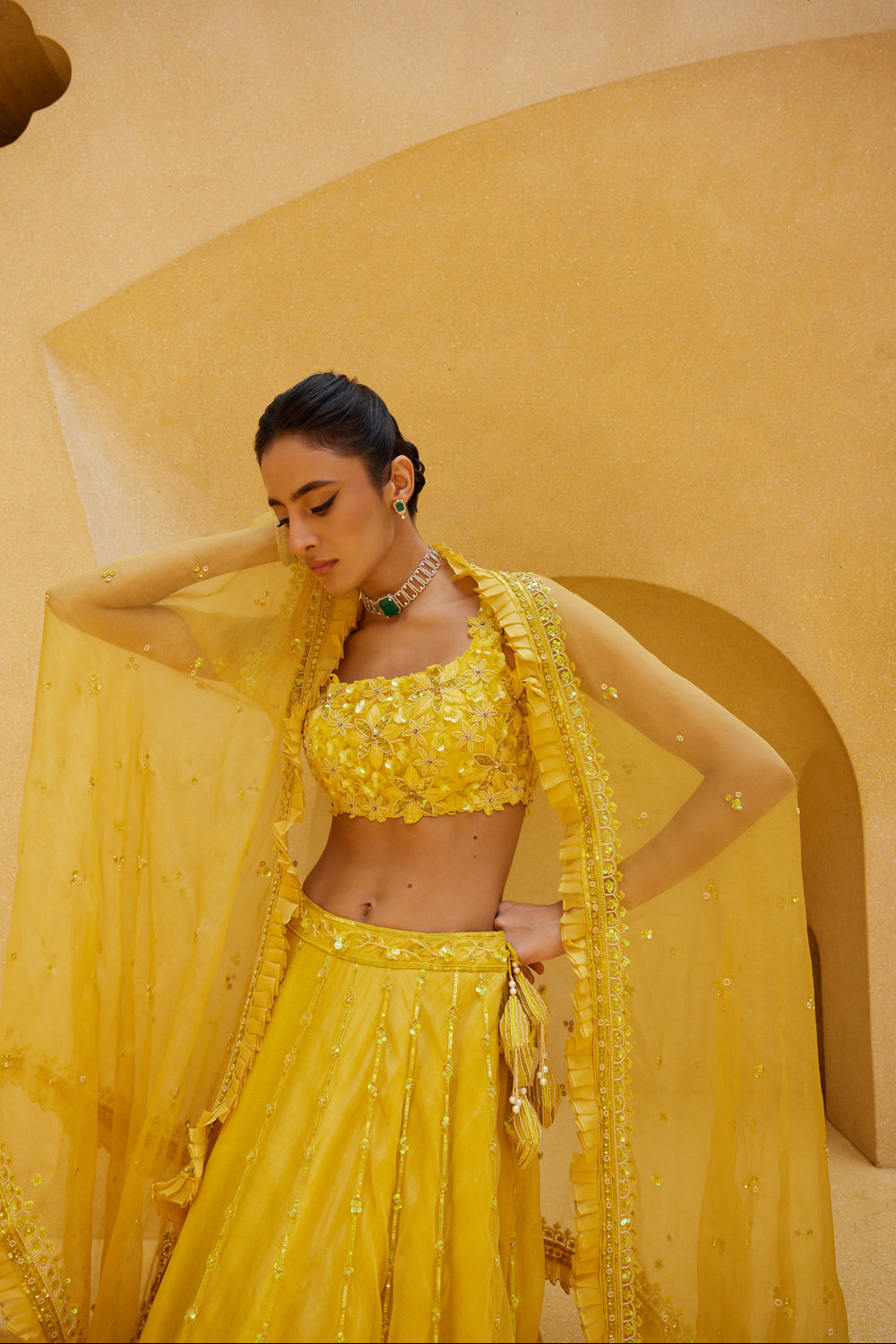 Yellow Lehenga Set