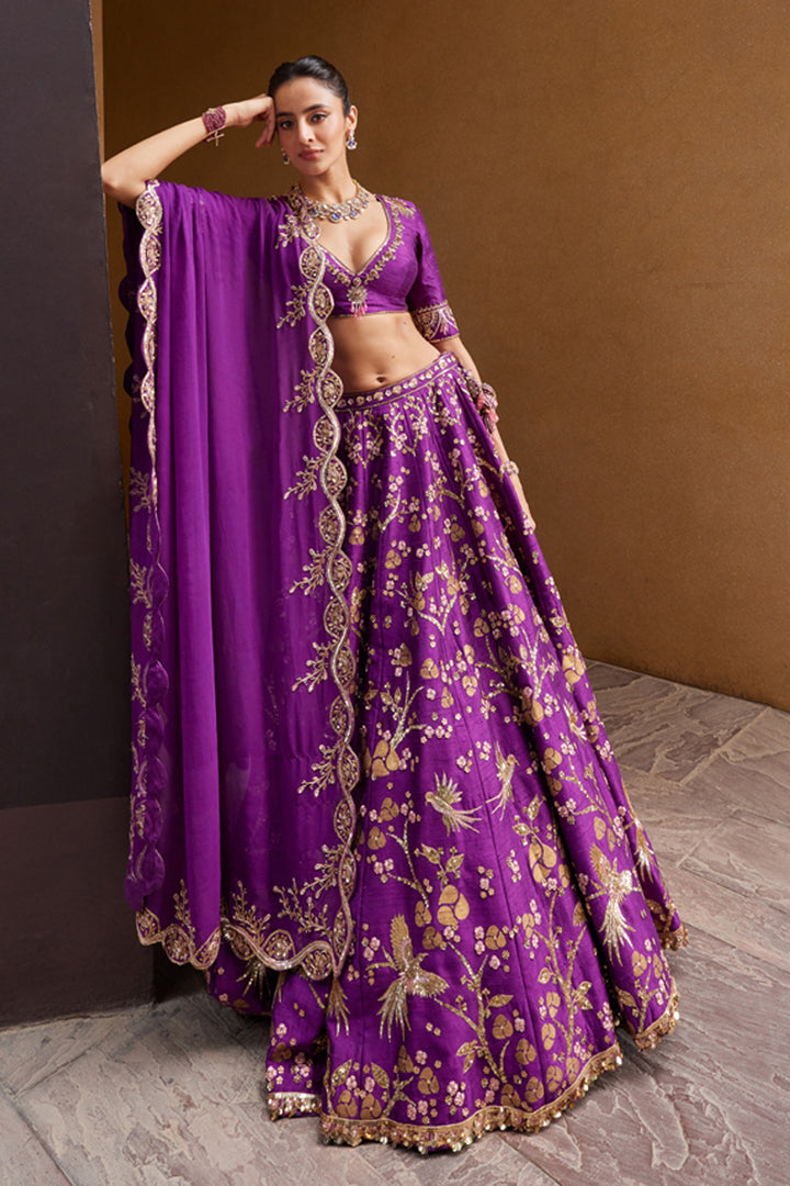 Purple Lehenga Set